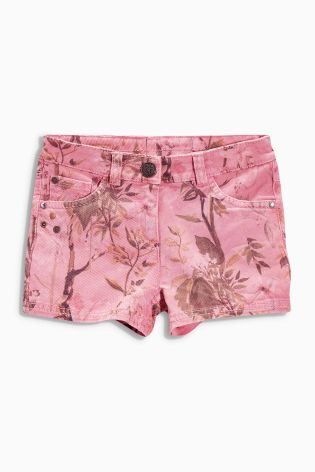 Pink Floral Shorts (3-16yrs)